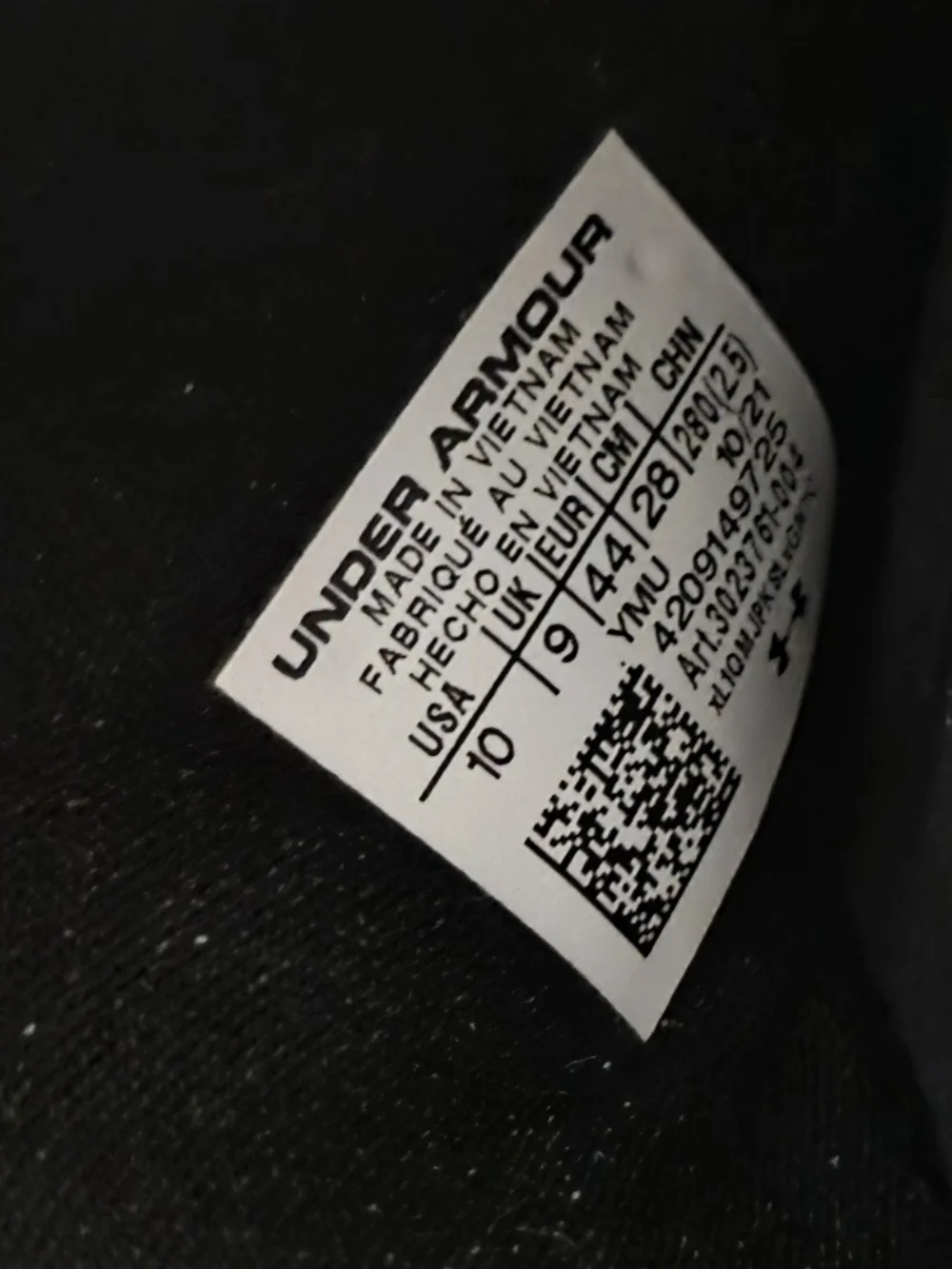 Under Armour Black Men's Slide Sandals with White Logo